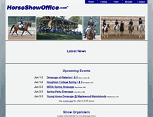 Tablet Screenshot of horseshowoffice.com